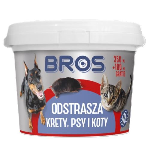 BROS odstrasza krety/PSY/KOTY