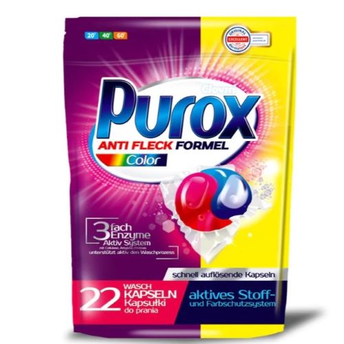 PUROX KAPS.DO PRANIA 22SZT COLOR