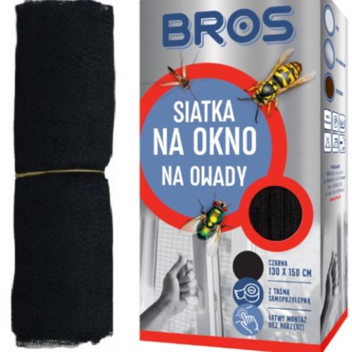 BROS siatka na okno 130x150 czarna