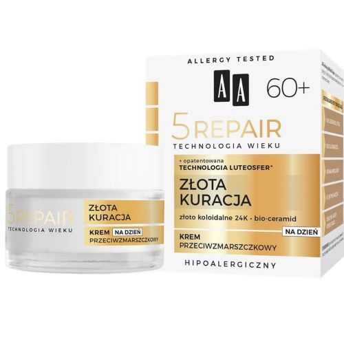 AA TECHNOLOGIA WIEKU 5REPAIR 60+ KREM DO TWARZY 50ML DZIEŃ PRZECIWZMARSZCZKOWY