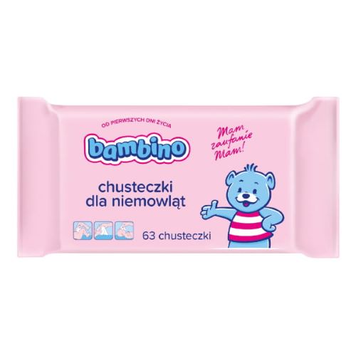 BAMBINO CHUSTECZKI NAWILZAJACE 63SZT