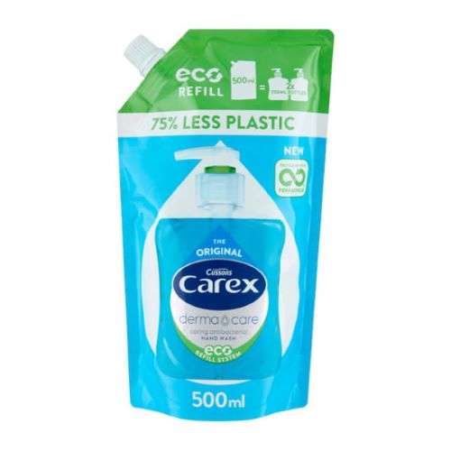 CAREX mydło w płynie antybakteryjne 500ml original zapas