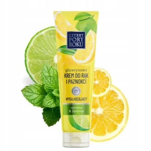 Cztery Pory Roku krem do rąk glicerynowy z cytryną wygładzający130ml