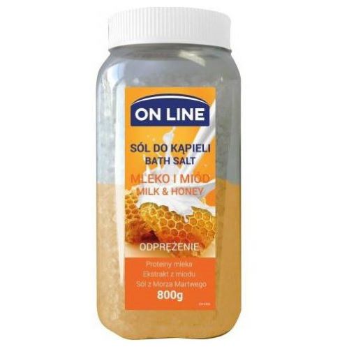 ON LINE SÓL DO KĄPIELI 800ML MLEKO MIOD