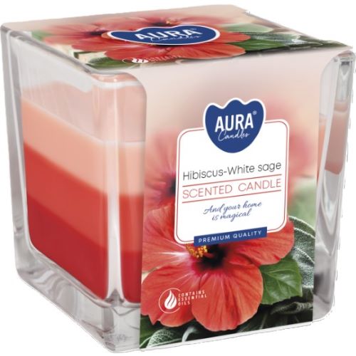 SWIECA ZAPACHOWA 3KOLORY HIBISK