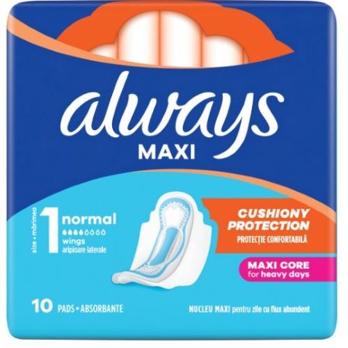 ALWAYS PODPASKI MAXI NORMAL 10sztuk klasyczne