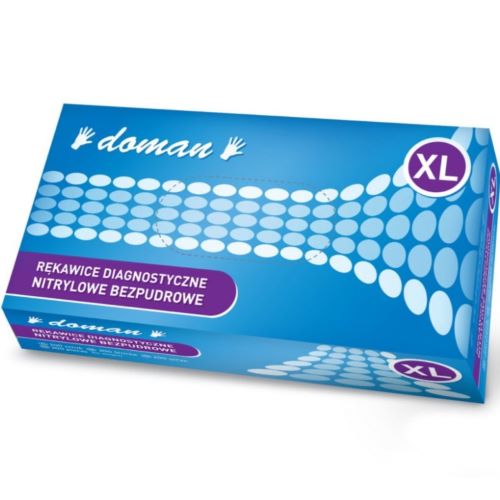 DOMAN Rękawice nitryl.100XLnieb.