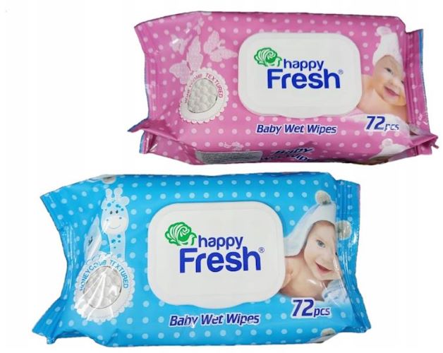Happy Fresh Chusteczki nawilżane A72 z klipsem