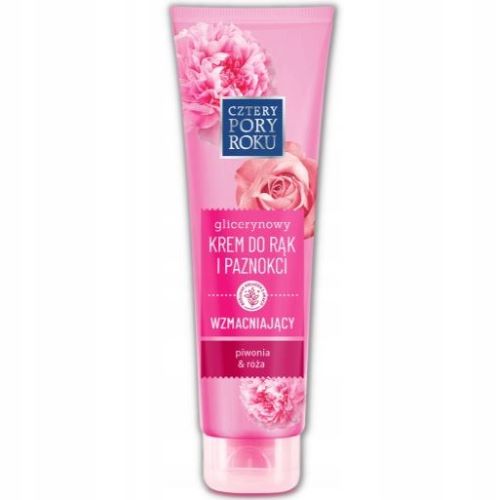 Cztery Pory Roku Krem do rąk glicerynowy  Piwonia&Róża 130ml