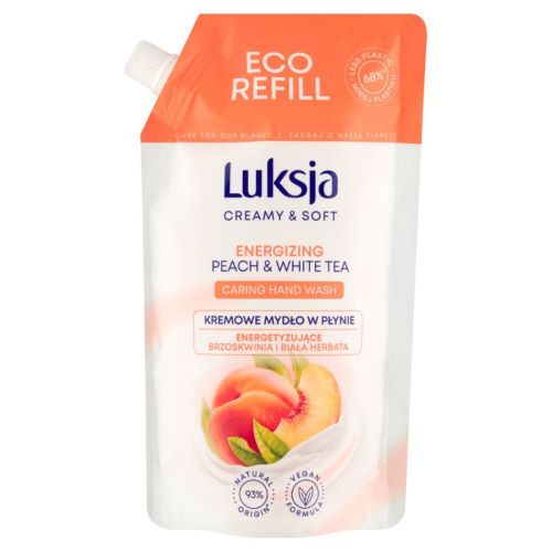 LUKSJA MYŁO ZAPAS -PEACH 400ML
