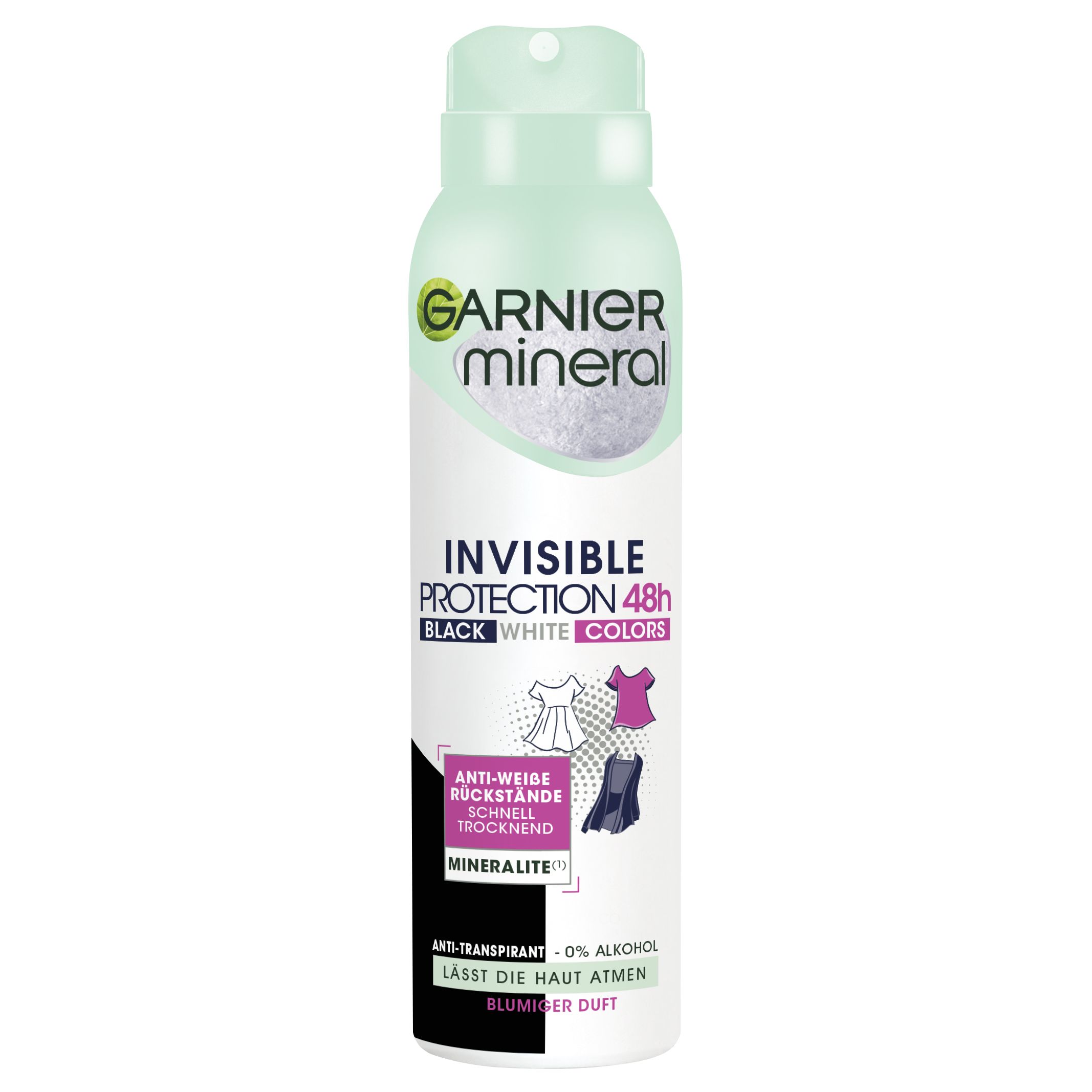 GARNIER Mineral Invisible Protection 48H Floral Touch Antyperspirant Spray