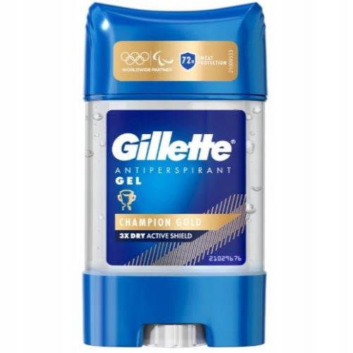 GILLETTE Antyperspirant w żelu Champion Gold Dry Active Shield 72H 70 ml
