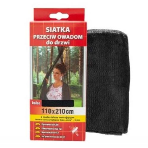 SIATKA ZASLONA D/DRZ.CZARNA 100/220