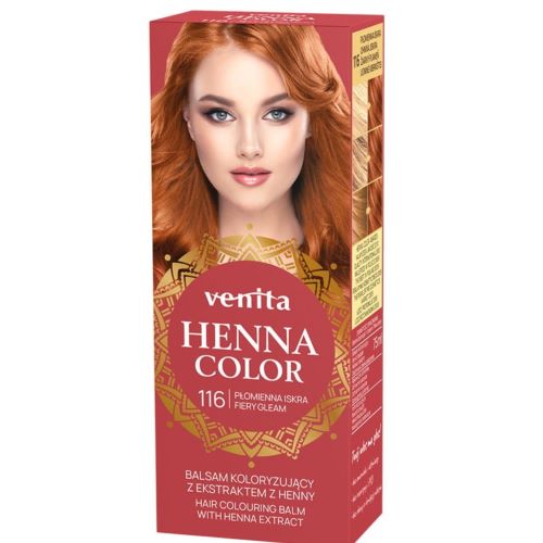 VENITA HENNA COLOR TUBA 116 PŁOM.ISKRA
