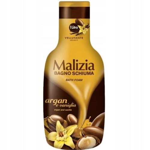 Malizia Bath Foam płyn do kąpieli Argan i Wanilia 1000ml