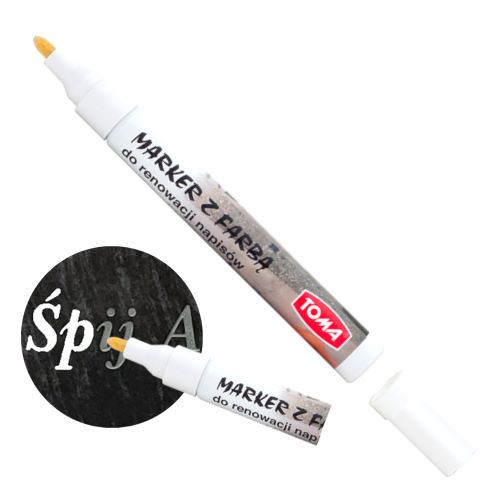 Marker do nagrobkow biały