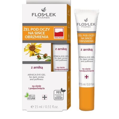 Żel pod oczy na sińce, obrzmienia z arniką 15 ml - Floslek