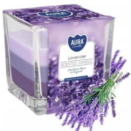 Świeca zapachowa a-1szt szkło SNK80 lawenda