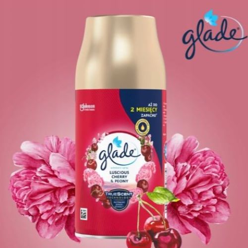 GLADE AUTOMAT Odświeżacz Powietrza w Sprayu Czereśnia Piwonia Zapas 269 ml