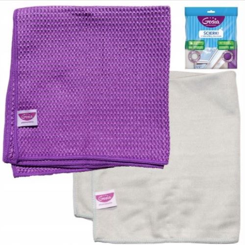 GOSIA Ścierki z mikrofibry do okien 2szt
