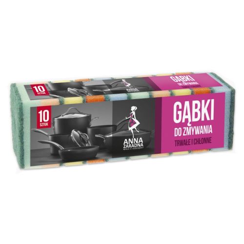 AZ GĄBKI DO ZMYWANIA 10SZT
