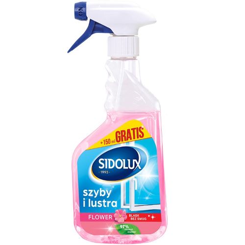 SIDOLUX Płyn do mycia szyb Crystal Flower 650 ml