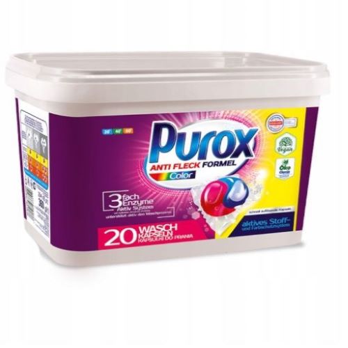 Clovin Purox caps Kapsułki do prania kolor 20 szt.