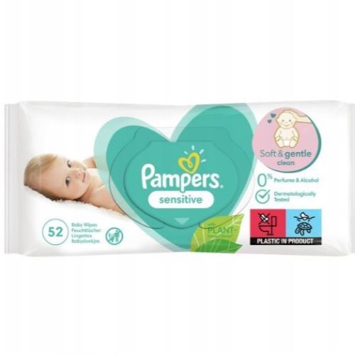 PAMPERS CHUSTECZKI NAWILŻANE SENSITIVE 52szt.