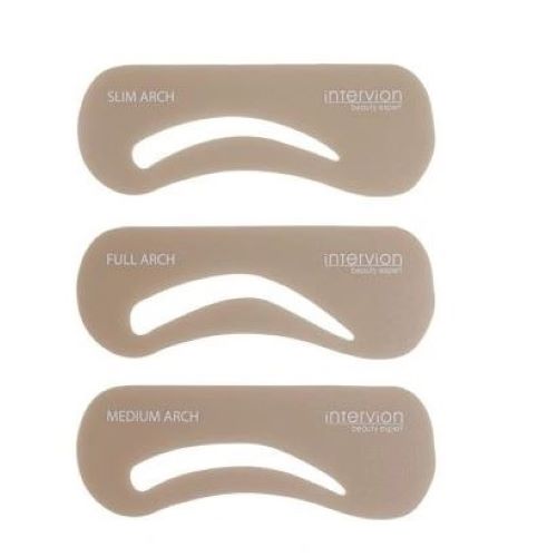 INTER Zestaw 3 szablonów do brwi w różnych kształtach