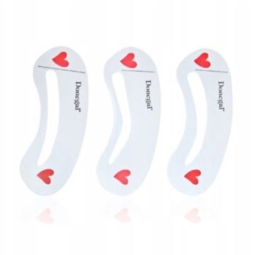 DONEGAL SZABLONY DO BRWI 3szt