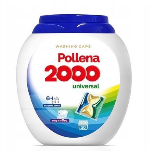 POLLENA 2000 Kapsułki do prania tkanin białych i kolorowych Universal 50szt