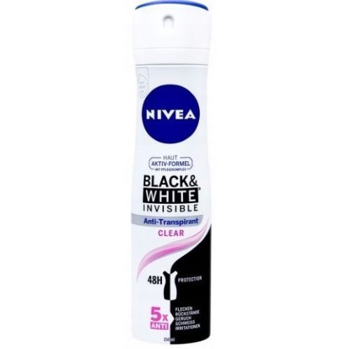 NIVEA Antyperspirant w sprayu Black & White Invisible clear 150 ml