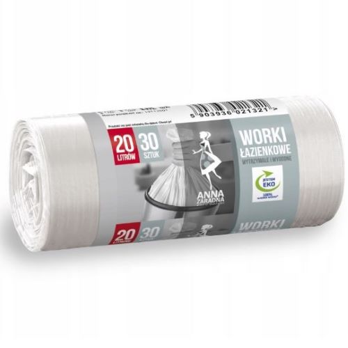 ANNA ZARADNA WORKI ŁAZIENKOWE 20L 30SZT