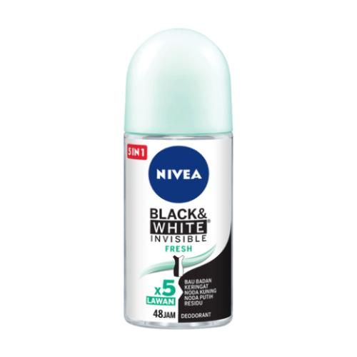 NIVEA Black&White Invisible Fresh roll-on Antyperspirant 50ml