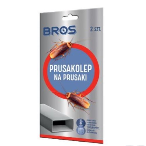 BROS Prusakolep pułapka na prusaki, karaluchy, rybiki i owady 2 szt.