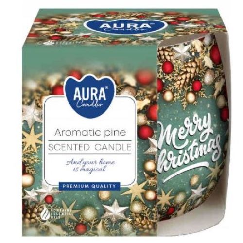 BISPOL Aura Świeca zapachowa parafinowa Pachnąca sosna