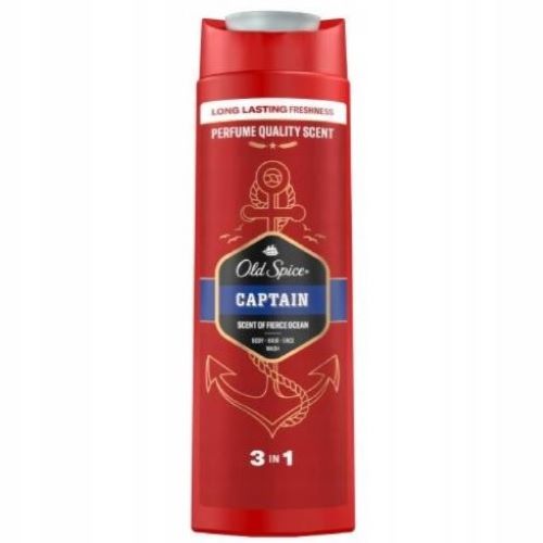 Old Spice Captain Żel pod prysznic i szampon do włosów 3w1, 400 ml