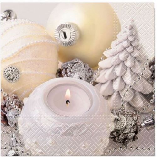 Paw Decor  Serwetki Boże Narodzenie Białe Święta 33x33cm 20 Szt