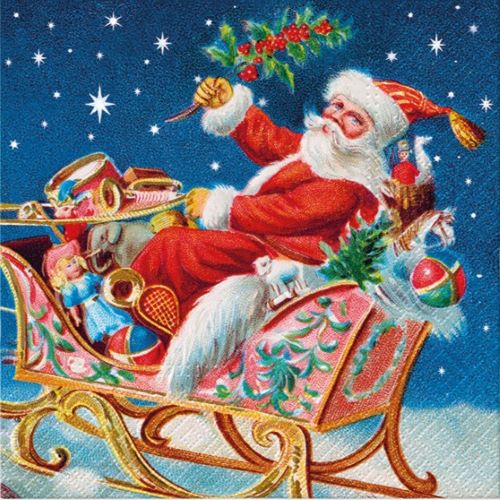 TETE SERWETKI ŚWIĄTECZNE MIKOŁAJ 33X33CM 20SZTUK