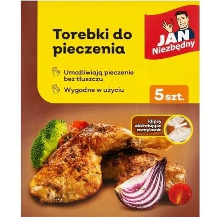 Jan Niezbędny Torebki do pieczenia na mięso i warzywa 25x38cm 5szt