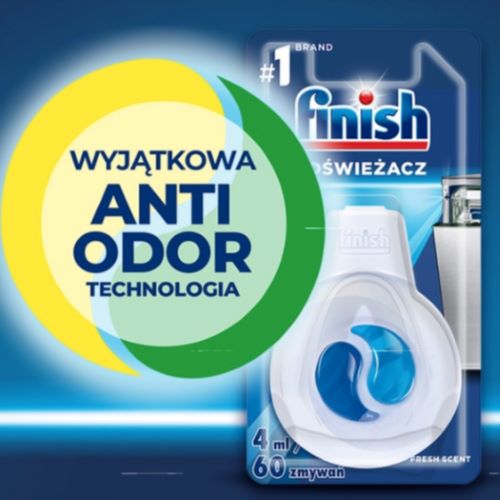 Finish Odświeżacz zmywarki zawieszka zapachowa neutralizator 60 myć