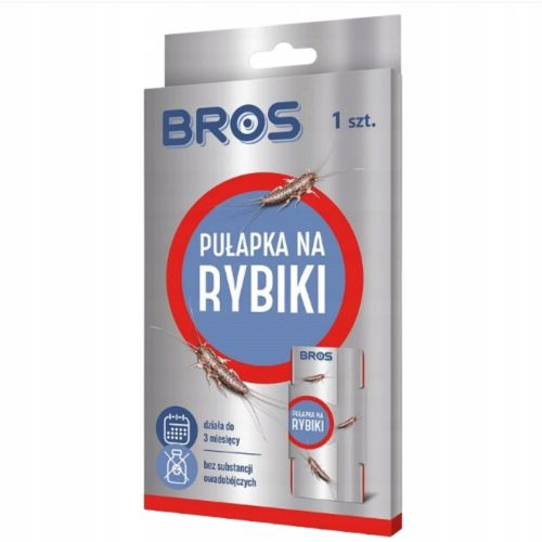 BROS  PUŁAPKA NA RYBIKI LEP BEZ ŚRODKÓW CHEMICZNYCH BEZPIECZNY 1SZT.