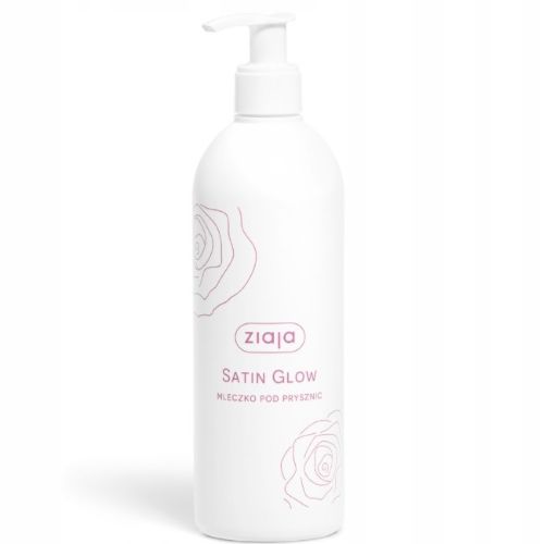 ZIAJA SATIN GLOW Mleczko pod pryszynic z ekstraktem z płatków róży 390ml