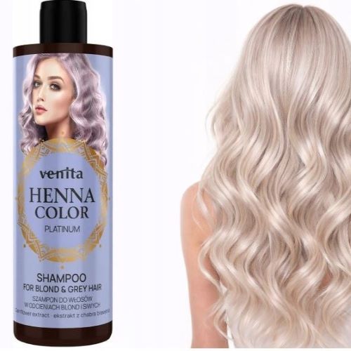 VENITA Szampon do włosów Blond i Siwych Platinum Ochładzający 300ml