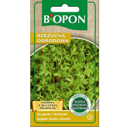 Rzeżucha Ogrodowa Źródło witamin Do gruntu i doniczek Nasiona 10g Biopon