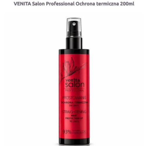 VENITA Salon Professional Ochrona termiczna 200ml Mgiełka do prostowania włosów
