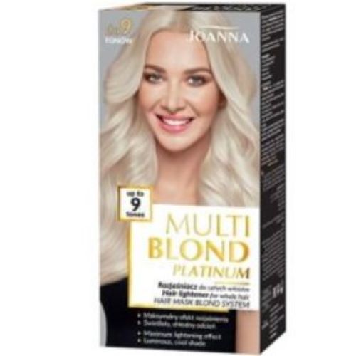 JOANNA MULTI BLOND PLATINUM Rozjaśniacz do całych włosów do 9 tonów
