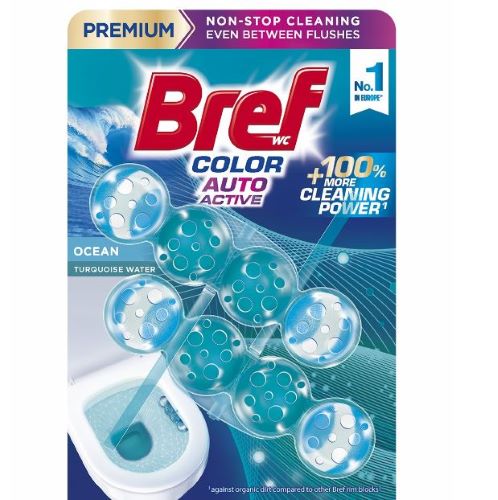 BREF Color Auto Active Ocean zawieszka barwiąca do WC 2 x 50 g