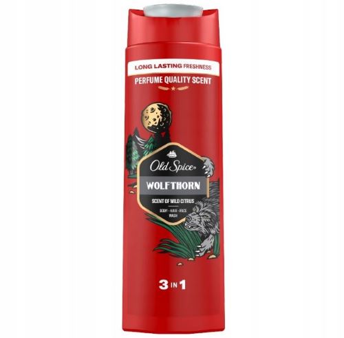 OLD SPICE Żel pod prysznic 3 w 1 Wolfthorn, 400 ml